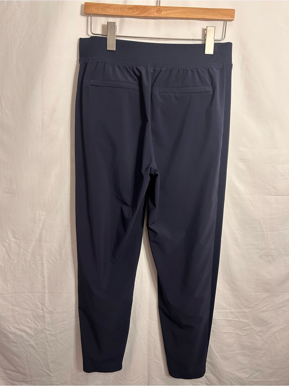 Athleta Navy Straight-Leg Women's Trousers - Picture 2 of 3